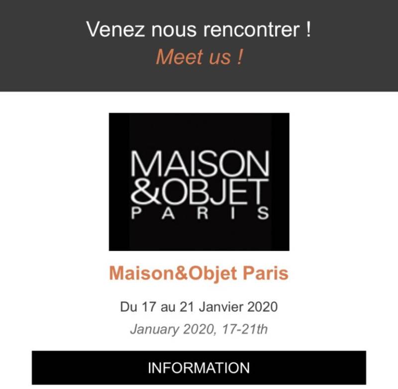 ATELIERS MONTESPAN À MAISON & OBJET 2020 21.11.2019