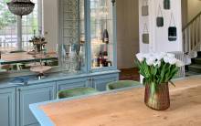 Notre zone d'activité pour ce service Cuisine style campagne avec meubles en bois